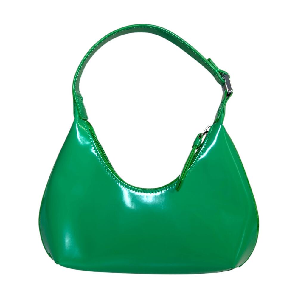 BY FAR, Women's 'Amber' Mini Patent Leather Shoulder Bag, Bright Green, One Size - Picture 2 of 10